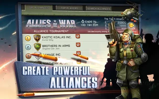 Allies in War android App screenshot 11